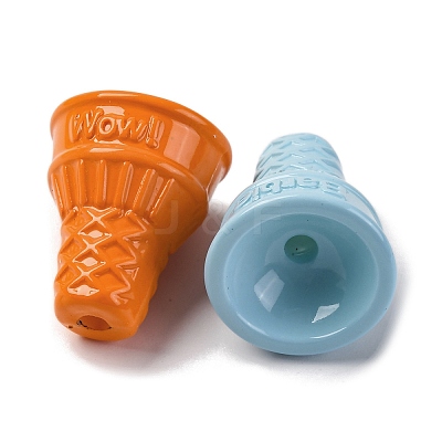 Baking Paint Opaque Acrylic Beads MACR-F080-16-1