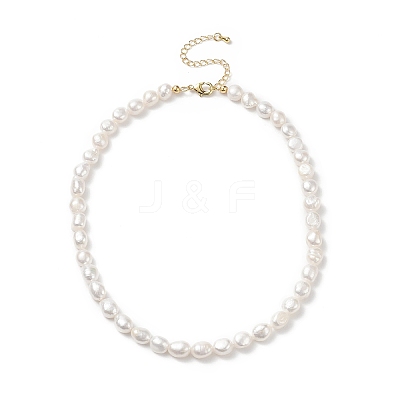 Natural Pearl Beaded Necklaces for Women NJEW-JN04107-01-1