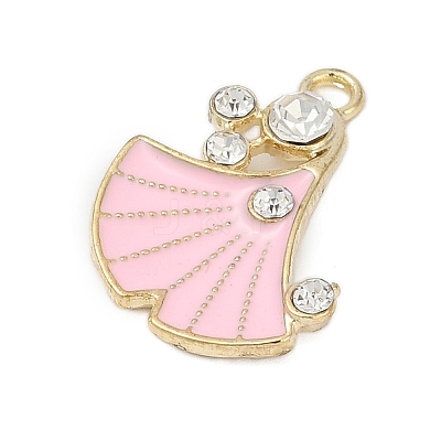 Alloy Enamel Pendants with Rhinestone FIND-Z070-07G-03-1