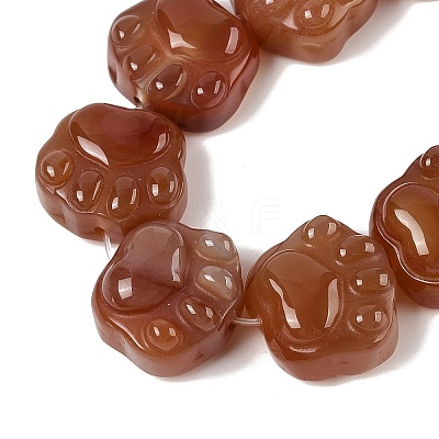 Natural Red Agate Beads Strands G-M108-A07-01-1