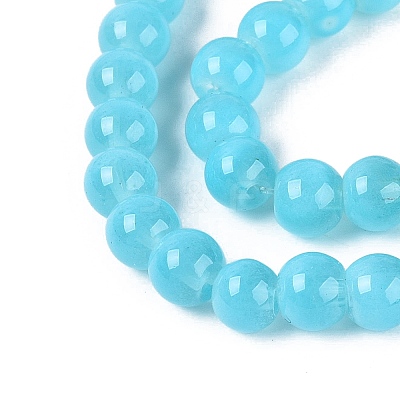 Acrylic Imitation Cat Eye Beads Strands OACR-Q197-01A-06-1