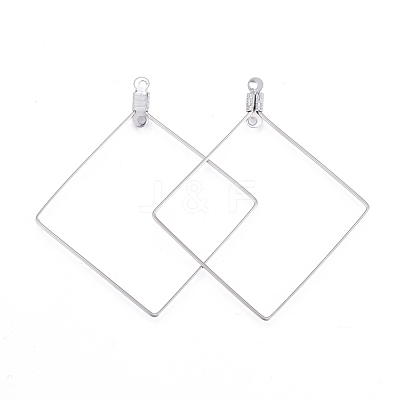 Tarnish Resistant 304 Stainless Steel Wire Pendants STAS-L238-076P-1