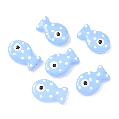 Baking Paint Glass Enamel Beads LAMP-D303-04F-1