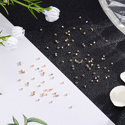 3Bags Brass Crimp Beads KK-BBC0026-10C-1