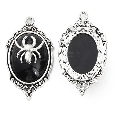 Halloween Alloy Oval Pendants FIND-C032-02AS-01-1