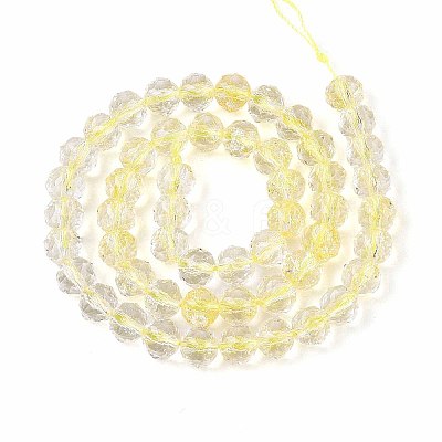 Crackle Transparent Glass Beads Strands X1-GLAA-N063-8mm-08-1