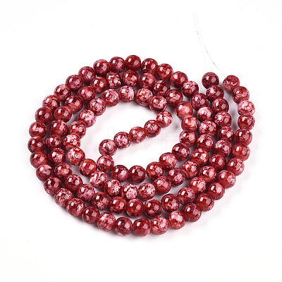 Baking Paint Glass Beads X1-DGLA-N003-8mm-A02-1