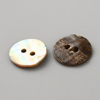 Natural Shell Buttons BUTT-WH0024-041D-1