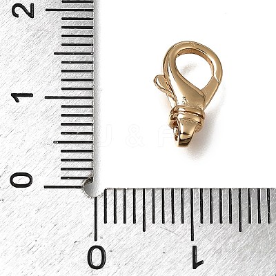 Brass Lobster Claw Clasps KK-CBA4292-08G-1