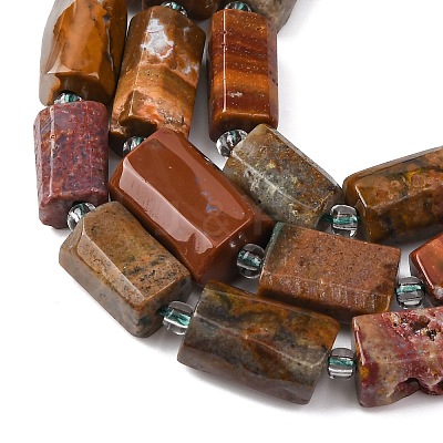Natural Ocean Jasper Beads Strands G-L655-B01-01-1