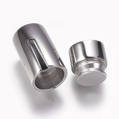 Tarnish Resistant 304 Stainless Steel Bayonet Clasps STAS-O114-031P-D-1