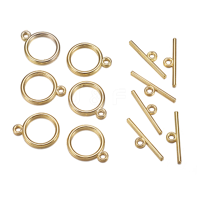 Tibetan Style Toggle Clasps LS-TIBE-A12208-G-NR-1