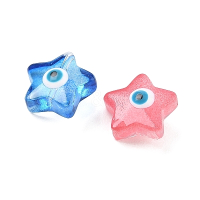Handmade Evil Eye Lampwork Beads LA-CBAAB97-01C-1