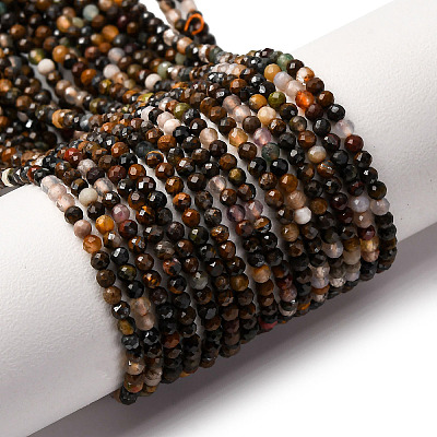 Natural Tiger Eye Bead Strands G-L629-B02-2mm-1