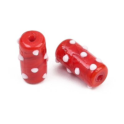 Handmade Lampwork Bumpy Beads LAMP-G170-01B-13-1