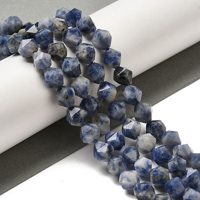 Natural Blue Spot Stone Beads Strands G-K382-A12-02-1