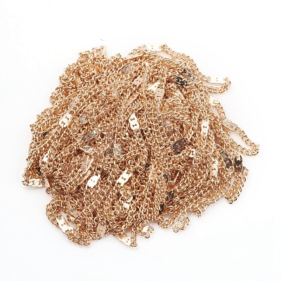 Soldered Brass Coated Iron Cable Chains CH-CJC0001-02B-KCG-1