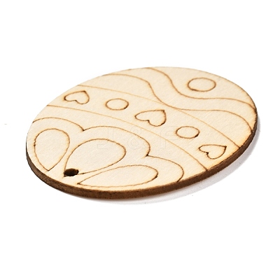 DIY Crafts Easter Egg Shape Cutouts Pendants AJEW-P087-B01-03-1