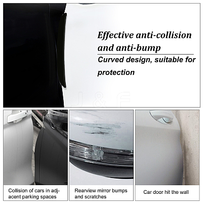 PVC Plastic Car Anti-Collision Strip Stickers AJEW-WH0258-208B-1