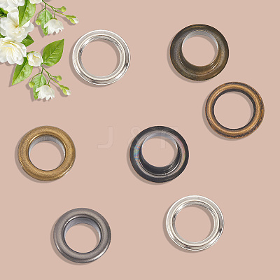 200 Sets 4 Colors Iron Grommet Eyelet Findings SCRA-GF0001-10A-01-1