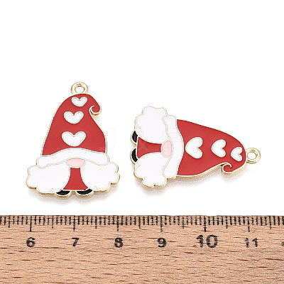 Alloy and Enamel Pendants ENAM-T021-20A-1