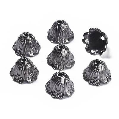 Tibetan Style Alloy Bead Caps LS-TIBEB-EA9700YKG-B-FF-1