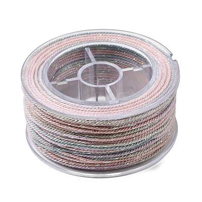 30M Segment Dyed Cotton & Metallic String Threads OCOR-F018-01E-1