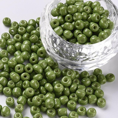 Baking Paint K9 Glass Seed Beads SEED-S003-K9-1