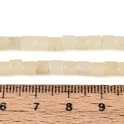 Natural White African Opal Beads Strands G-T141-85B-01-1