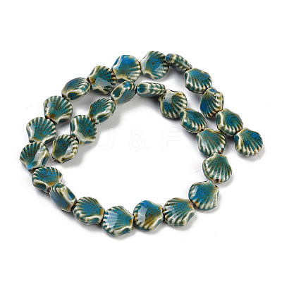 Handmade Porcelain Beads Strands X-PORC-Q002-01A-02-1