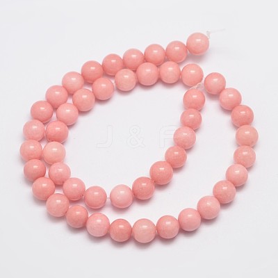Natural Malaysia Jade Beads Strands X-G-A146-8mm-B08-1