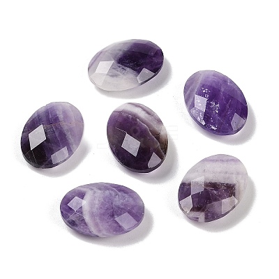 Natural Amethyst Cabochons G-O175-15J-02-1