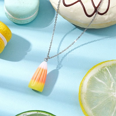 304 Stainless Steel Cable Chain Necklace NJEW-JN04855-1