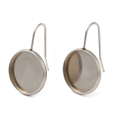 Non-Tarnish 304 Stainless Steel Earring Hooks STAS-R123-16D-P-1