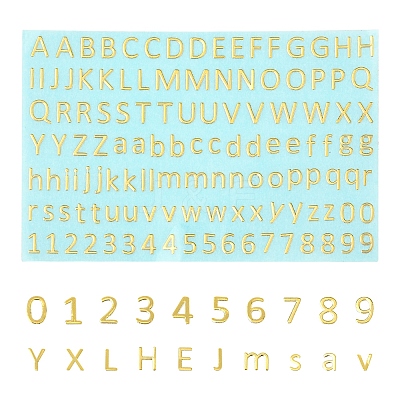 3PCS Brass Self-Adhesive Picture Stickers DIY-SF0008-10-1