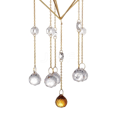 Geometric Metal Suncatchers HJEW-G018-03C-G-1