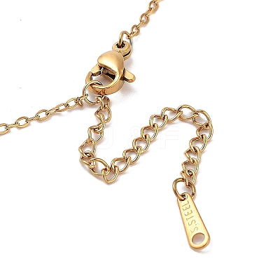 PVD Vacuum Plating 201 Stainless Steel Necklaces NJEW-R267-01F-G-1