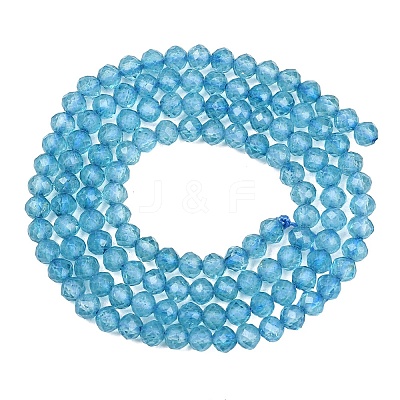 Natural Blue Topaz Beads Strands G-B175-D21-3mm-1