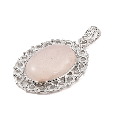 Natural Rose Quartz Pendants G-A226-03P-05-1