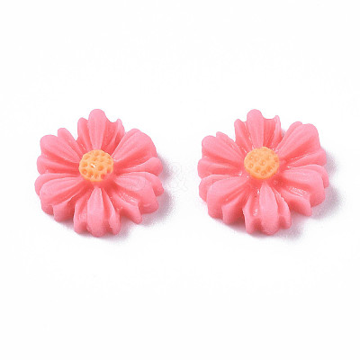 Flatback Hair & Costume Accessories Ornaments Scrapbook Embellishments Resin Flower Daisy Cabochons LS-CRES-Q102-07-1