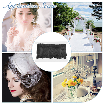 8 Yards 2 Colors Cotton Lace Trims SRIB-HY0001-06-1
