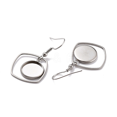 Tarnish Resistant 201 Stainless Steel Earring Hooks STAS-Z036-08P-1