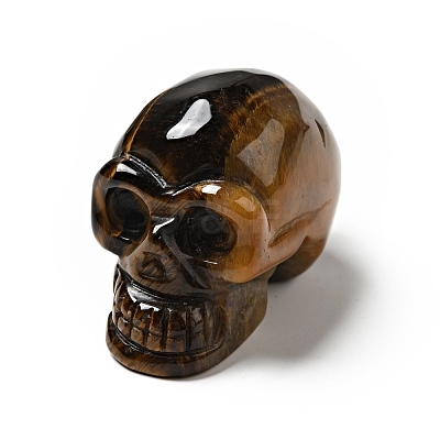 Halloween Natural Tiger Eye Display Decorations DJEW-K015-22-1