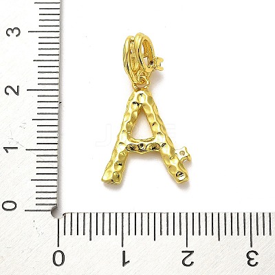 Rack Plating Brass Micro Pave Cubic Zirconia European Dangle Charms KK-L210-015G-A-1