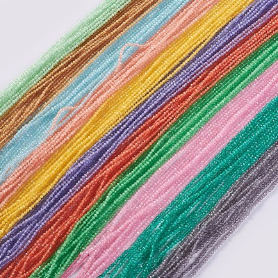 Glass Beads Strands EGLA-E057-02A-1
