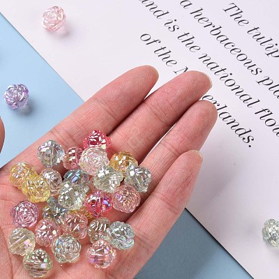 Transparent Acrylic Beads TACR-S154-33C-1