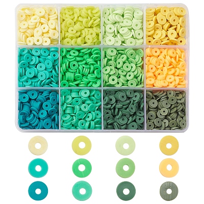 2544Pcs 12 Colors Handmade Polymer Clay Beads CLAY-FS0001-36-1