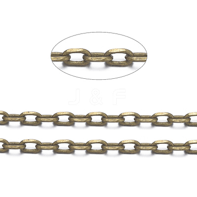 Brass Cable Chains X-CHC035Y-AB-1