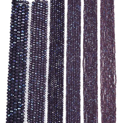 Electroplate Opaque Solid Color Glass Beads Strands EGLA-A044-P4mm-L11-1