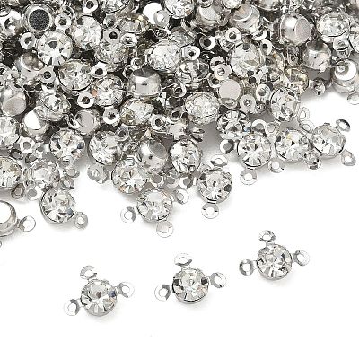 Brass Pave Clear Glass Chandelier Component Links FIND-WH0152-919S-1